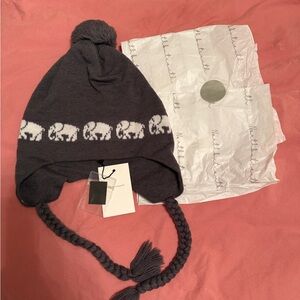 Gray Elephant Knit women's Hat